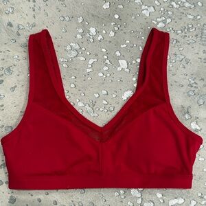 Fabletics Sports Bra, Red, Size M